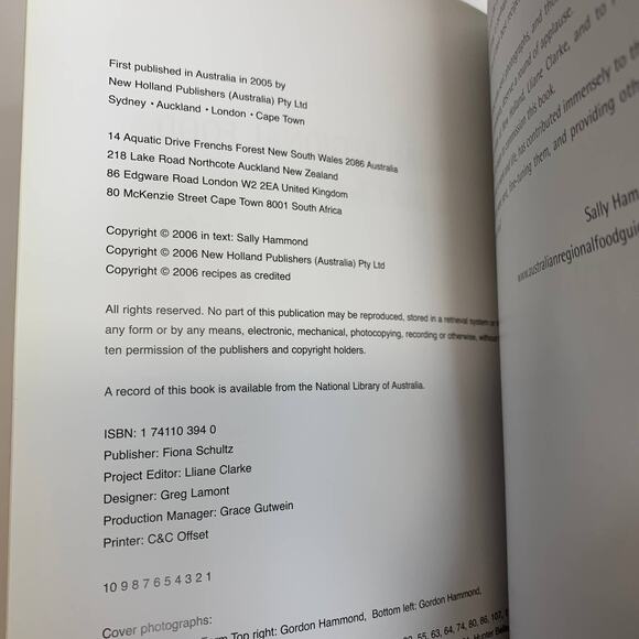 Australian Regional Food The Best Chef's Recipe Sally Hammond - Picture 5 of 7